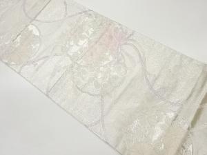 束ね熨斗に牡丹・萩・菊模様織出し袋帯